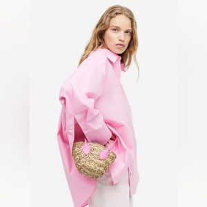 H&M Pink and Tan Mini Bag
